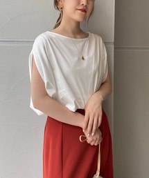 CAPRICIEUX LE'MAGE | スリットフレンチTシャツ(Tシャツ/カットソー)