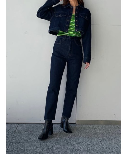 Gジャン/デニムジャケット SLY - LUCAS CROP JK-A セール】LUCAS CROP JK-A デニムジャケット（デニムジャケット