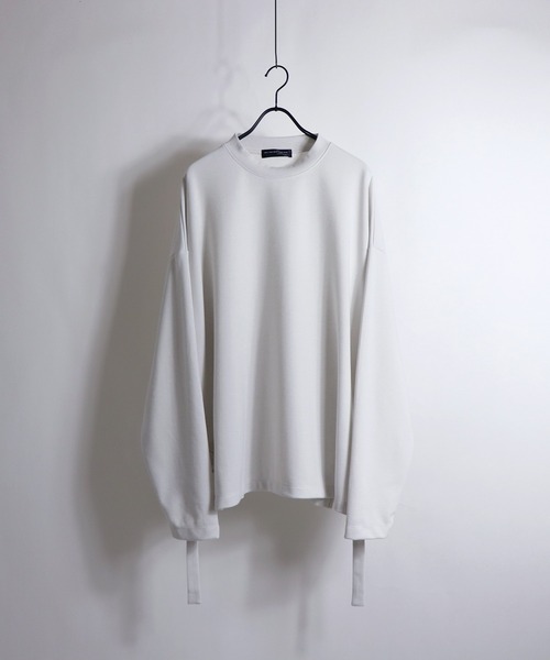 Confirm（コンファーム）の「Confirm / コンファーム サイドベルトポンチビッグスウェット（Tシャツ/カットソー・メンズ・ブラック/アイボリー/グリーン・L/M）」の3枚目の写真