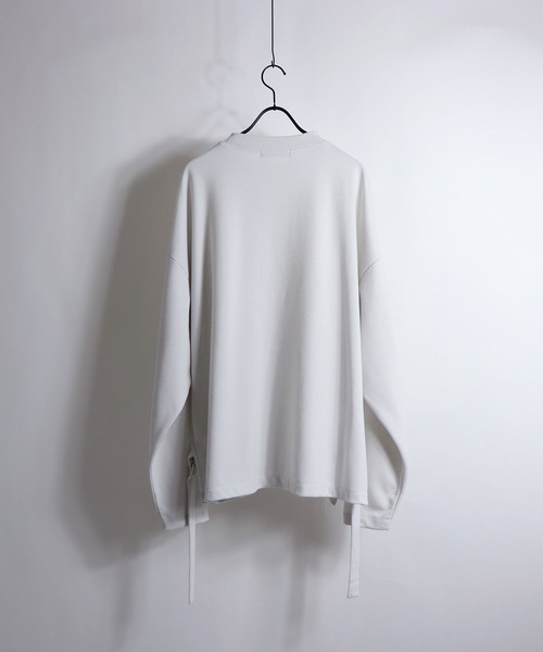 Confirm（コンファーム）の「Confirm / コンファーム サイドベルトポンチビッグスウェット（Tシャツ/カットソー・メンズ・ブラック/アイボリー/グリーン・L/M）」の4枚目の写真
