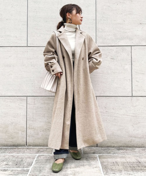 GeeRA(ジーラ)の「バックタック袖ボリュームコート(その他アウター・レディース・ブラウン/ベージュ・SMALL/LARGE/MEDIUM)」の5枚目の写真