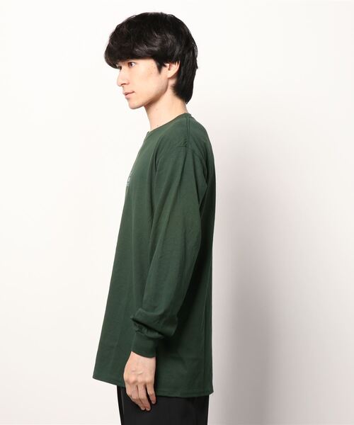 DOUBLE STEAL（ダブルスティール）の「Old School Font 長袖Tシャツ（Tシャツ/カットソー・メンズ・ホワイト/アッシュグレー/ブラック/ダークグリーン/サンドグレー・MEDIUM/LARGE/X-LARGE）」の6枚目の写真