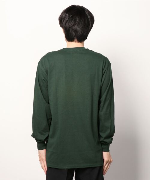 DOUBLE STEAL（ダブルスティール）の「Old School Font 長袖Tシャツ（Tシャツ/カットソー・メンズ・ホワイト/アッシュグレー/ブラック/ダークグリーン/サンドグレー・MEDIUM/LARGE/X-LARGE）」の7枚目の写真