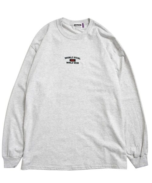 DOUBLE STEAL（ダブルスティール）の「Old School Font 長袖Tシャツ（Tシャツ/カットソー・メンズ・ホワイト/アッシュグレー/ブラック/ダークグリーン/サンドグレー・MEDIUM/LARGE/X-LARGE）」の4枚目の写真