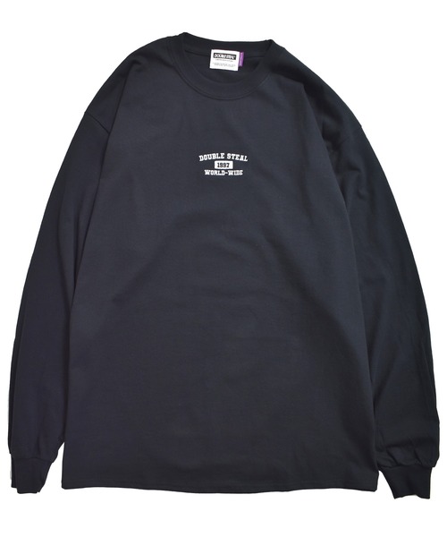 DOUBLE STEAL（ダブルスティール）の「Old School Font 長袖Tシャツ（Tシャツ/カットソー・メンズ・ホワイト/アッシュグレー/ブラック/ダークグリーン/サンドグレー・MEDIUM/LARGE/X-LARGE）」の3枚目の写真