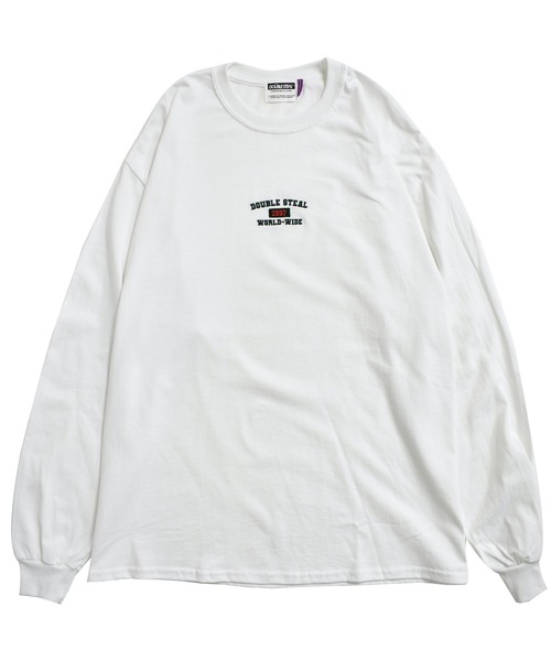 DOUBLE STEAL（ダブルスティール）の「Old School Font 長袖Tシャツ（Tシャツ/カットソー・メンズ・ホワイト/アッシュグレー/ブラック/ダークグリーン/サンドグレー・MEDIUM/LARGE/X-LARGE）」の8枚目の写真