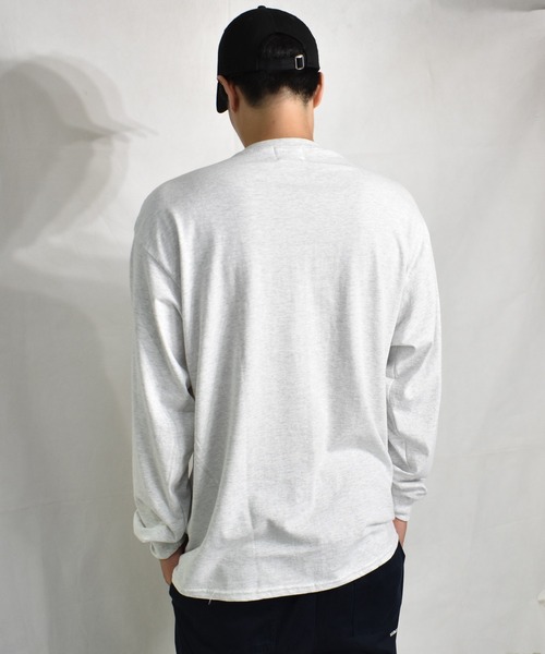 DOUBLE STEAL（ダブルスティール）の「Old School Font 長袖Tシャツ（Tシャツ/カットソー・メンズ・ホワイト/アッシュグレー/ブラック/ダークグリーン/サンドグレー・MEDIUM/LARGE/X-LARGE）」の18枚目の写真