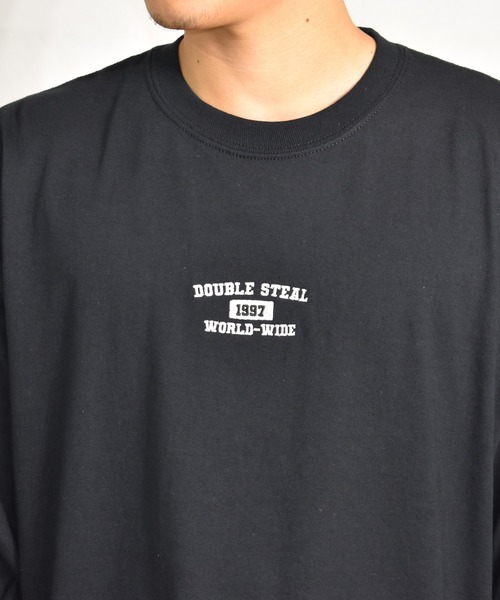 DOUBLE STEAL（ダブルスティール）の「Old School Font 長袖Tシャツ（Tシャツ/カットソー・メンズ・ホワイト/アッシュグレー/ブラック/ダークグリーン/サンドグレー・MEDIUM/LARGE/X-LARGE）」の15枚目の写真