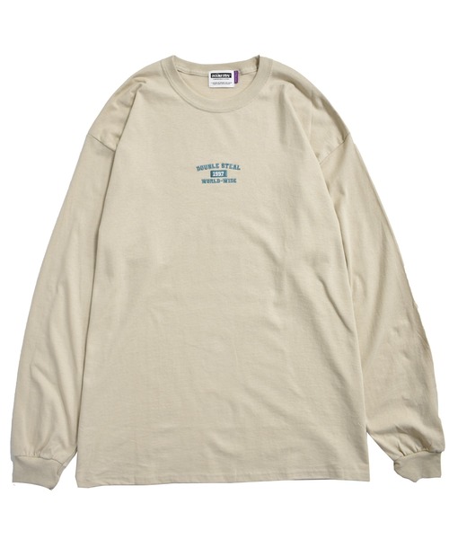 DOUBLE STEAL（ダブルスティール）の「Old School Font 長袖Tシャツ（Tシャツ/カットソー・メンズ・ホワイト/アッシュグレー/ブラック/ダークグリーン/サンドグレー・MEDIUM/LARGE/X-LARGE）」の11枚目の写真