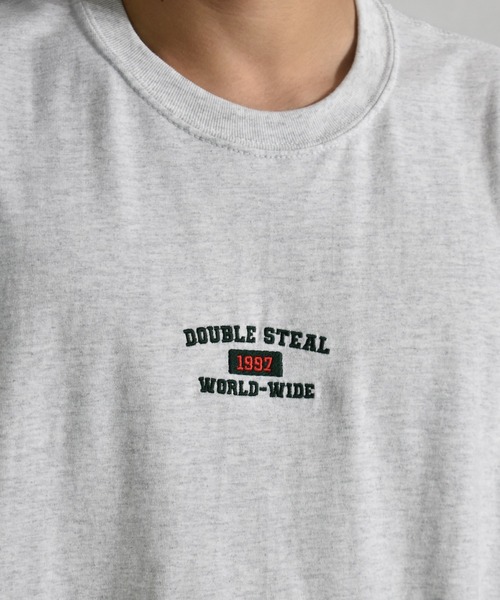 DOUBLE STEAL（ダブルスティール）の「Old School Font 長袖Tシャツ（Tシャツ/カットソー・メンズ・ホワイト/アッシュグレー/ブラック/ダークグリーン/サンドグレー・MEDIUM/LARGE/X-LARGE）」の10枚目の写真