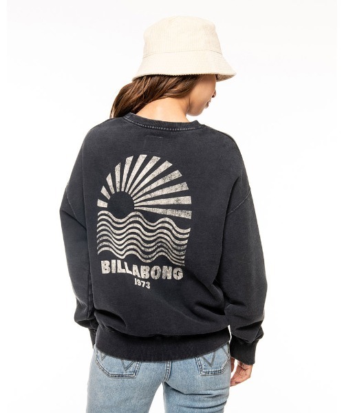 BILLABONG(ビラボン)の「BILLABONG レディース 【ORGANIC COTTON】 GRAPHIC ORGANIC SWEA クルーネックトレーナー 【2021年秋冬モデル】/ビラボンレディーススウェット(スウェット・レディース・ホワイト/ブラック/アイボリー/ブルー系その他・MEDIUM)」の14枚目の写真