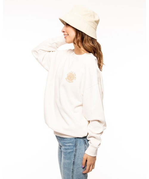 BILLABONG(ビラボン)の「BILLABONG レディース 【ORGANIC COTTON】 GRAPHIC ORGANIC SWEA クルーネックトレーナー 【2021年秋冬モデル】/ビラボンレディーススウェット(スウェット・レディース・ホワイト/ブラック/アイボリー/ブルー系その他・MEDIUM)」の5枚目の写真