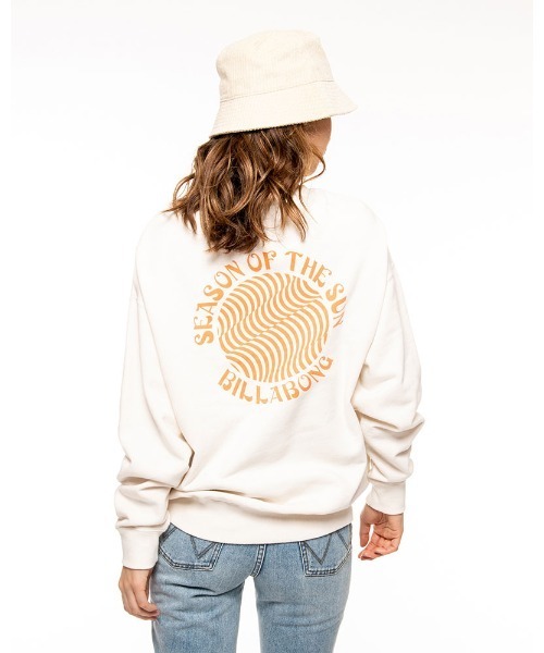 BILLABONG(ビラボン)の「BILLABONG レディース 【ORGANIC COTTON】 GRAPHIC ORGANIC SWEA クルーネックトレーナー 【2021年秋冬モデル】/ビラボンレディーススウェット(スウェット・レディース・ホワイト/ブラック/アイボリー/ブルー系その他・MEDIUM)」の18枚目の写真