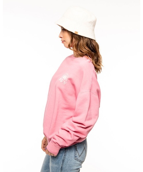 BILLABONG(ビラボン)の「BILLABONG レディース 【ORGANIC COTTON】 GRAPHIC ORGANIC SWEA クルーネックトレーナー 【2021年秋冬モデル】/ビラボンレディーススウェット(スウェット・レディース・ホワイト/ブラック/アイボリー/ブルー系その他・MEDIUM)」の19枚目の写真