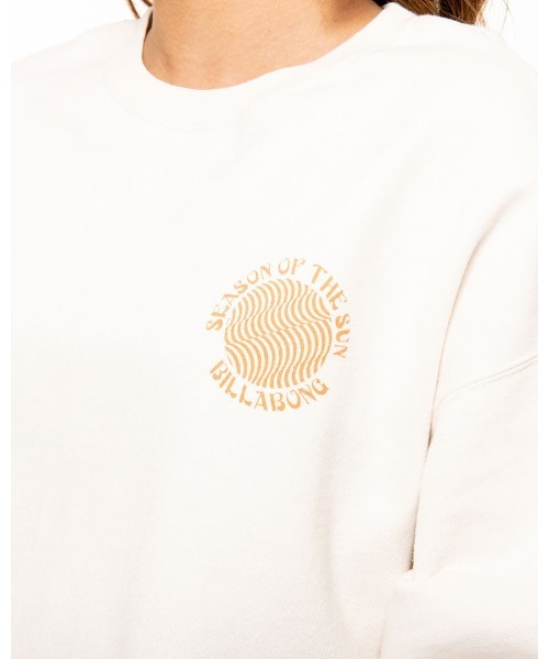 BILLABONG(ビラボン)の「BILLABONG レディース 【ORGANIC COTTON】 GRAPHIC ORGANIC SWEA クルーネックトレーナー 【2021年秋冬モデル】/ビラボンレディーススウェット(スウェット・レディース・ホワイト/ブラック/アイボリー/ブルー系その他・MEDIUM)」の10枚目の写真