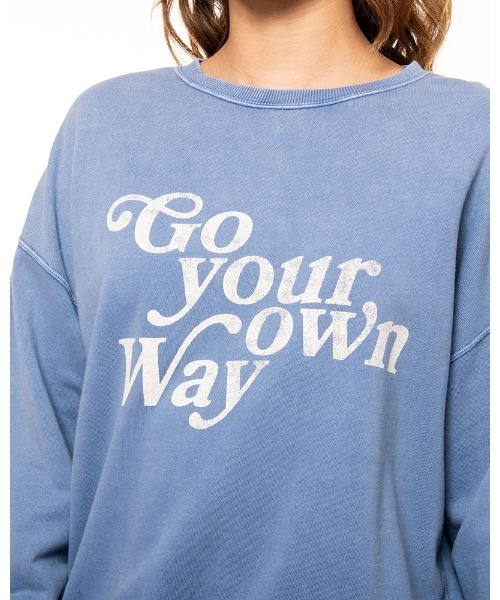 BILLABONG(ビラボン)の「BILLABONG レディース 【ORGANIC COTTON】 GRAPHIC ORGANIC SWEA クルーネックトレーナー 【2021年秋冬モデル】/ビラボンレディーススウェット(スウェット・レディース・ホワイト/ブラック/アイボリー/ブルー系その他・MEDIUM)」の13枚目の写真