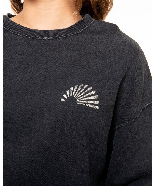BILLABONG(ビラボン)の「BILLABONG レディース 【ORGANIC COTTON】 GRAPHIC ORGANIC SWEA クルーネックトレーナー 【2021年秋冬モデル】/ビラボンレディーススウェット(スウェット・レディース・ホワイト/ブラック/アイボリー/ブルー系その他・MEDIUM)」の12枚目の写真