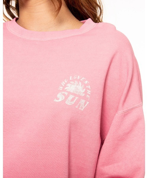BILLABONG(ビラボン)の「BILLABONG レディース 【ORGANIC COTTON】 GRAPHIC ORGANIC SWEA クルーネックトレーナー 【2021年秋冬モデル】/ビラボンレディーススウェット(スウェット・レディース・ホワイト/ブラック/アイボリー/ブルー系その他・MEDIUM)」の9枚目の写真