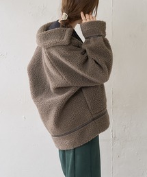 DISCOAT | 【ZOZO限定】ベルトスタンドカラーボアコート(ムートンコート)