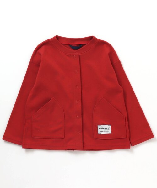 BREEZE(ブリーズ)の「/シンプルカーディガン(カーディガン/ボレロ・キッズ・レッド/ブラック・130/120/140/90/100/110/80)」の6枚目の写真