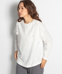 niko and... | 襟スカラップ2WAYプルオーバー(Tシャツ/カットソー)