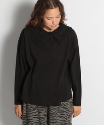 襟スカラップ2WAYプルオーバー