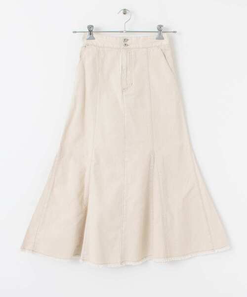 ITEMS URBANRESEARCH(アイテムズ アーバンリサーチ)の「デニムマーメイドスカート(デニムスカート・レディース・アイボリー/ブラック・FREE)」の20枚目の写真