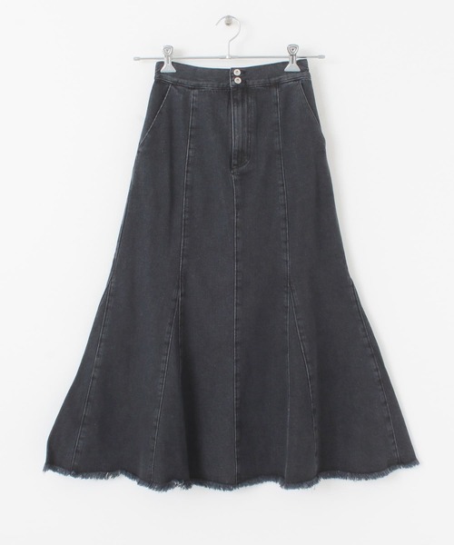 ITEMS URBANRESEARCH(アイテムズ アーバンリサーチ)の「デニムマーメイドスカート(デニムスカート・レディース・アイボリー/ブラック・FREE)」の21枚目の写真