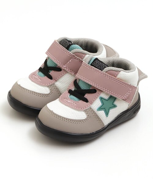 IFME（イフミー）の「/IFME(イフミー)ミドルカットスニーカー（スニーカー・キッズ・サックスブルー/レインボー/グレー・14.5/16/15 /13/13.5/17/14/19/18）」の2枚目の写真