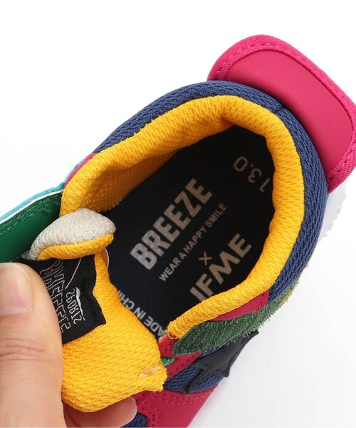 IFME（イフミー）の「/IFME(イフミー)ミドルカットスニーカー（スニーカー・キッズ・サックスブルー/レインボー/グレー・14.5/16/15 /13/13.5/17/14/19/18）」の11枚目の写真