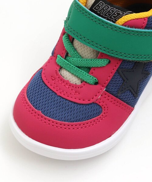 IFME（イフミー）の「/IFME(イフミー)ミドルカットスニーカー（スニーカー・キッズ・サックスブルー/レインボー/グレー・14.5/16/15 /13/13.5/17/14/19/18）」の8枚目の写真