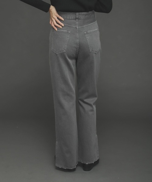 SENSE OF PLACE by URBAN RESEARCH（センスオブプレイスバイアーバンリサーチ）の「フェードカラースリットフレアカラーパンツ（その他パンツ・レディース・アイボリー/グレー/チャコールグレー・SMALL/MEDIUM）」の10枚目の写真