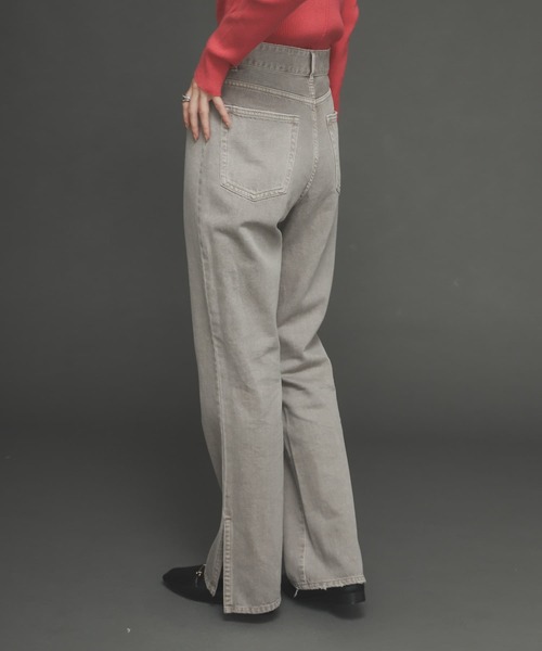 SENSE OF PLACE by URBAN RESEARCH（センスオブプレイスバイアーバンリサーチ）の「フェードカラースリットフレアカラーパンツ（その他パンツ・レディース・アイボリー/グレー/チャコールグレー・SMALL/MEDIUM）」の15枚目の写真