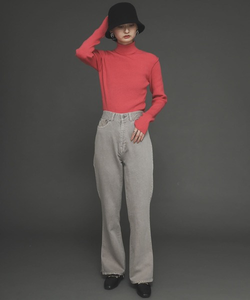 SENSE OF PLACE by URBAN RESEARCH（センスオブプレイスバイアーバンリサーチ）の「フェードカラースリットフレアカラーパンツ（その他パンツ・レディース・アイボリー/グレー/チャコールグレー・SMALL/MEDIUM）」の20枚目の写真