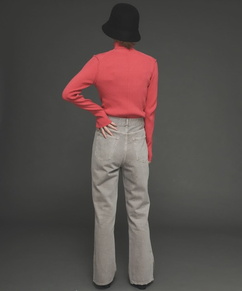 SENSE OF PLACE by URBAN RESEARCH（センスオブプレイスバイアーバンリサーチ）の「フェードカラースリットフレアカラーパンツ（その他パンツ・レディース・アイボリー/グレー/チャコールグレー・SMALL/MEDIUM）」の16枚目の写真