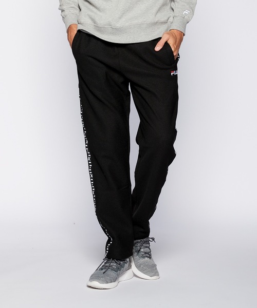 FILA(フィラ)の「【FILA / フィラ】保温 UVカット 裏起毛テーパードパンツ(スラックス・メンズ・ブラック/杢グレー/ネイビー・MEDIUM/LARGE/X-LARGE)」の7枚目の写真
