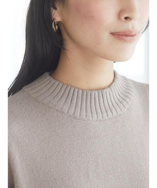 Green　Parks（グリーンパークス）の「クルーネックリブプルオーバー＊（ニット/セーター・レディース・パープル/グリーン/モカ/アイボリー/ブラック/ブラウン・FREE）」の14枚目の写真