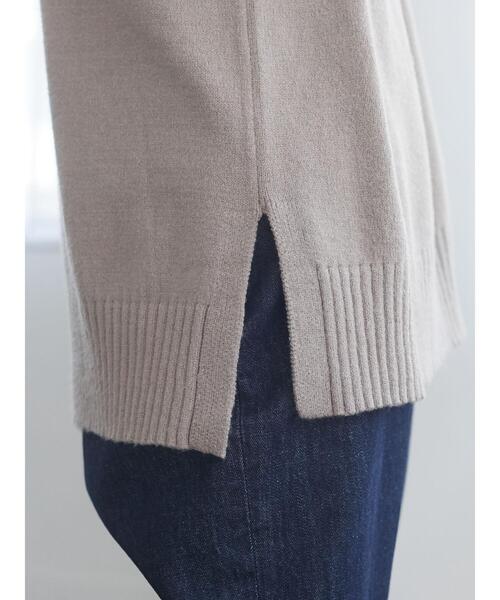 Green　Parks（グリーンパークス）の「クルーネックリブプルオーバー＊（ニット/セーター・レディース・パープル/グリーン/モカ/アイボリー/ブラック/ブラウン・FREE）」の16枚目の写真