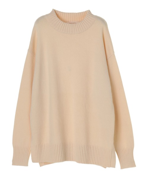 Green　Parks（グリーンパークス）の「クルーネックリブプルオーバー＊（ニット/セーター・レディース・パープル/グリーン/モカ/アイボリー/ブラック/ブラウン・FREE）」の2枚目の写真