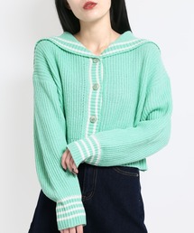 セーラーニットカーディガン