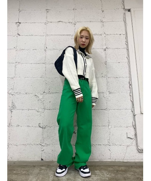 WC（ダブル シー）の「セーラーニットカーディガン（カーディガン/ボレロ・レディース・ネイビー/アイボリー/グリーン・FREE）」の19枚目の写真