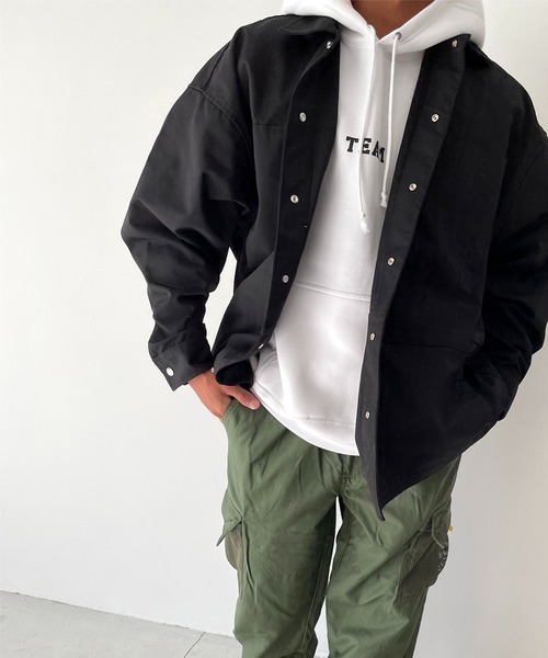 CANAL JEAN（キャナルジーン）の「1975 TOKYO(1975 トーキョー) "TEAM5"Hoodie裏起毛トレーナー（パーカー・レディース・ホワイト/アッシュグレー/ブラック/パープル・LARGE/X-LARGE）」の10枚目の写真