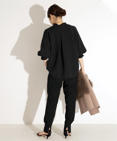 VERMEIL par iena(ヴェルメイユパーイエナ)の「ダブルクロスジョグパンツ◆(その他パンツ・レディース・ブラック・34/36/40/38)」の10枚目の写真