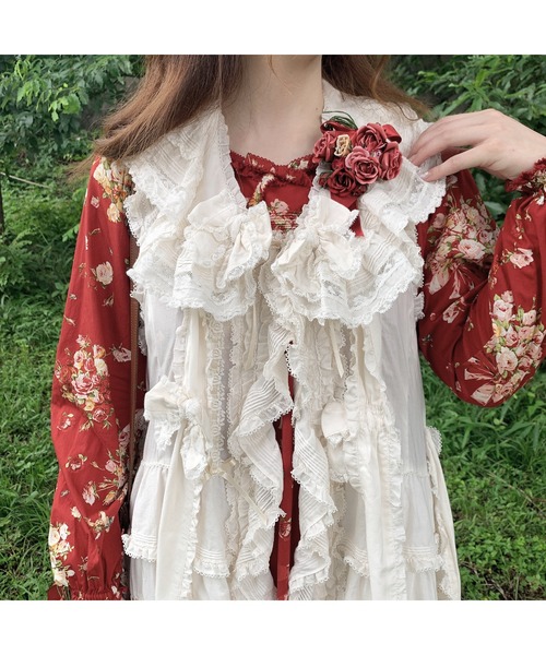 PINK HOUSE（ピンクハウス）の「フランス製レース使いケープ（付け襟