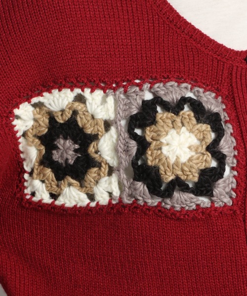 niko and...（ニコアンド）の「2WAYクロシェニットプルオーバー（ニット/セーター・レディース・アイボリー/ブラック/ボルドー/カーキ・MEDIUM/LARGE）」の16枚目の写真