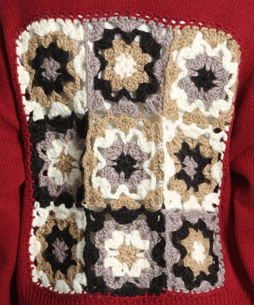 niko and...（ニコアンド）の「2WAYクロシェニットプルオーバー（ニット/セーター・レディース・アイボリー/ブラック/ボルドー/カーキ・MEDIUM/LARGE）」の12枚目の写真