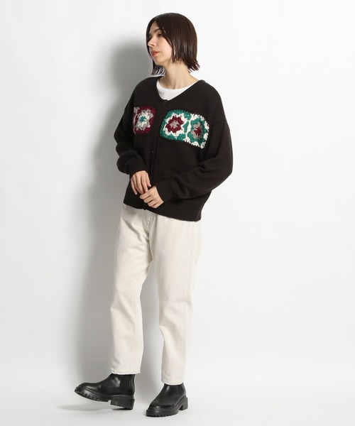 niko and...（ニコアンド）の「2WAYクロシェニットプルオーバー（ニット/セーター・レディース・アイボリー/ブラック/ボルドー/カーキ・MEDIUM/LARGE）」の13枚目の写真