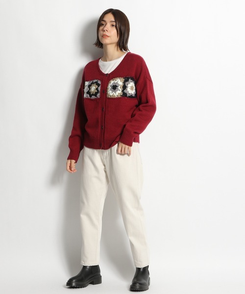 niko and...（ニコアンド）の「2WAYクロシェニットプルオーバー（ニット/セーター・レディース・アイボリー/ブラック/ボルドー/カーキ・MEDIUM/LARGE）」の20枚目の写真