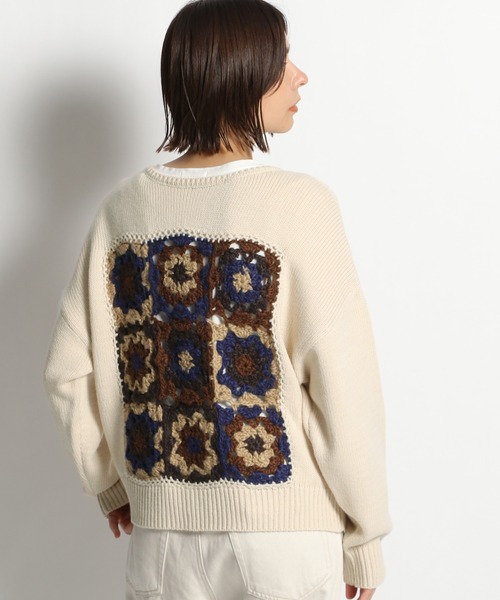 niko and...（ニコアンド）の「2WAYクロシェニットプルオーバー（ニット/セーター・レディース・アイボリー/ブラック/ボルドー/カーキ・MEDIUM/LARGE）」の17枚目の写真