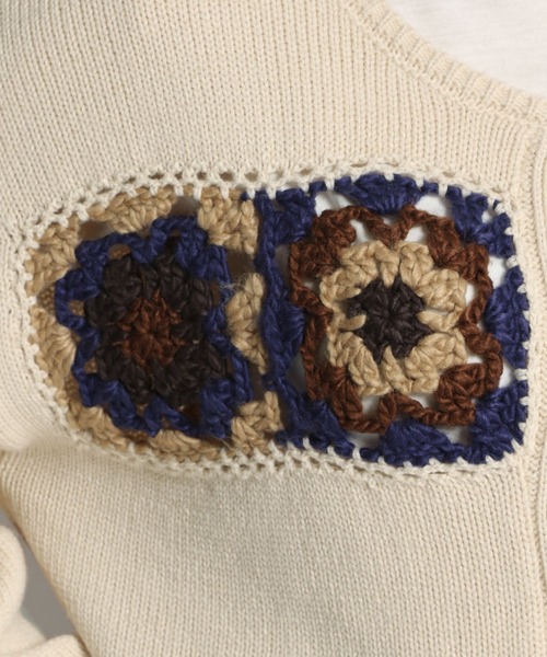 niko and...（ニコアンド）の「2WAYクロシェニットプルオーバー（ニット/セーター・レディース・アイボリー/ブラック/ボルドー/カーキ・MEDIUM/LARGE）」の19枚目の写真